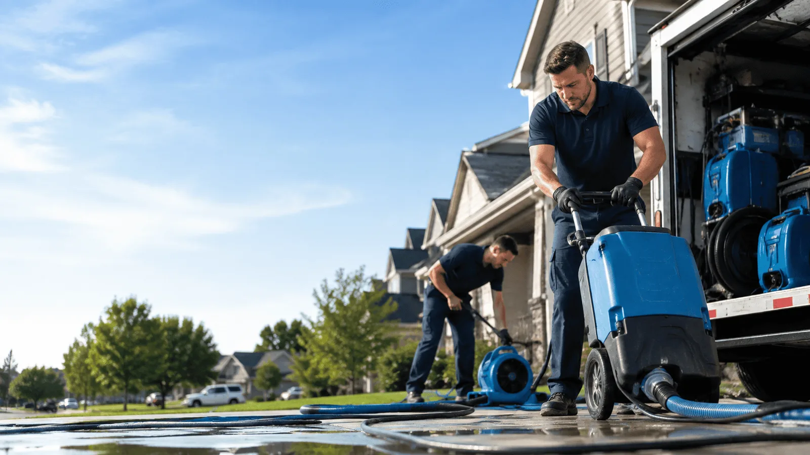 Dehumidification being performed in West Valley City, UT
